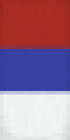 Флаг Сербии в Майнкрафте
